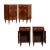 1920s Art Deco Italian Commode & Nightstands in Burl Walnut from La Permanente Mobili Cantù, 1920s, Set of 3 For Sale - Image 5 of 7