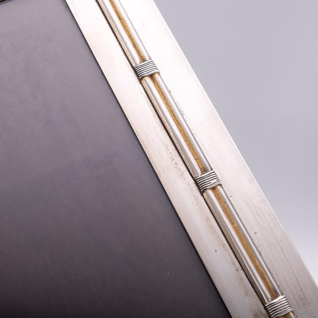 Paint Vintage Italian Silver Plated-Photograph Frame from Gucci, 1920s For Sale - Image 7 of 10