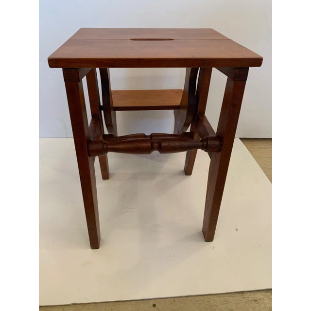 Antique Birdseye Maple Library Steps For Sale - Image 12 of 13