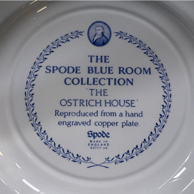 Spode Blue Room Collection Zoological Series Plates, Made in England - Set of 4 For Sale - Image 12 of 12