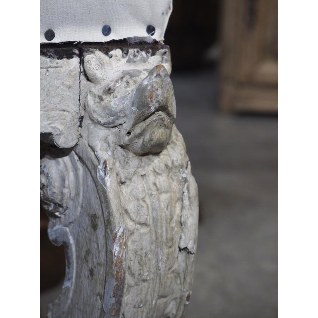 Wood Pair of Antique Painted Italian Tabouret Stools From Turin, 19th Century For Sale - Image 7 of 18