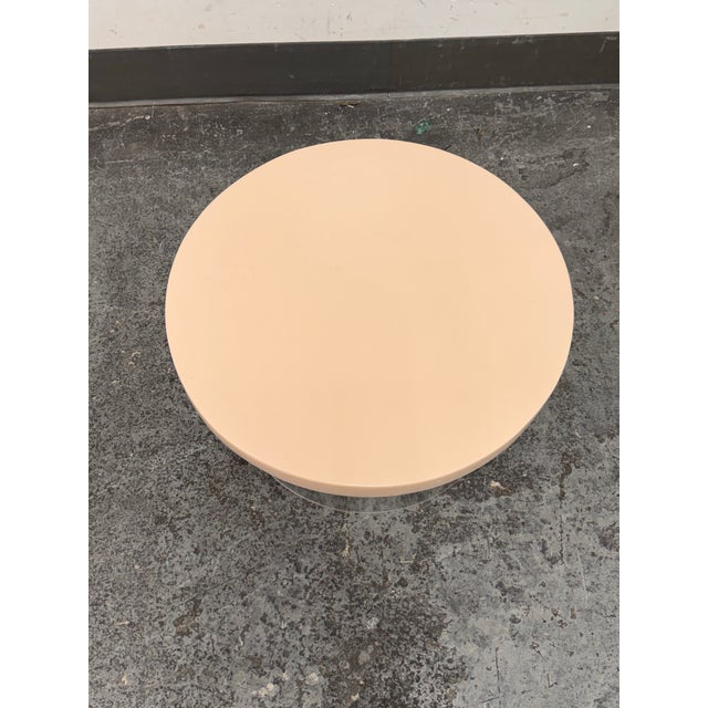 Jonathan Adler Jonathan Adler Kit Blush Acrylic Dot Low Table For Sale - Image 4 of 12