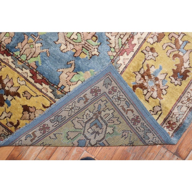 Gray Large Antique Turkish Oushak Rug - 11'2" x 16'1" For Sale - Image 8 of 10