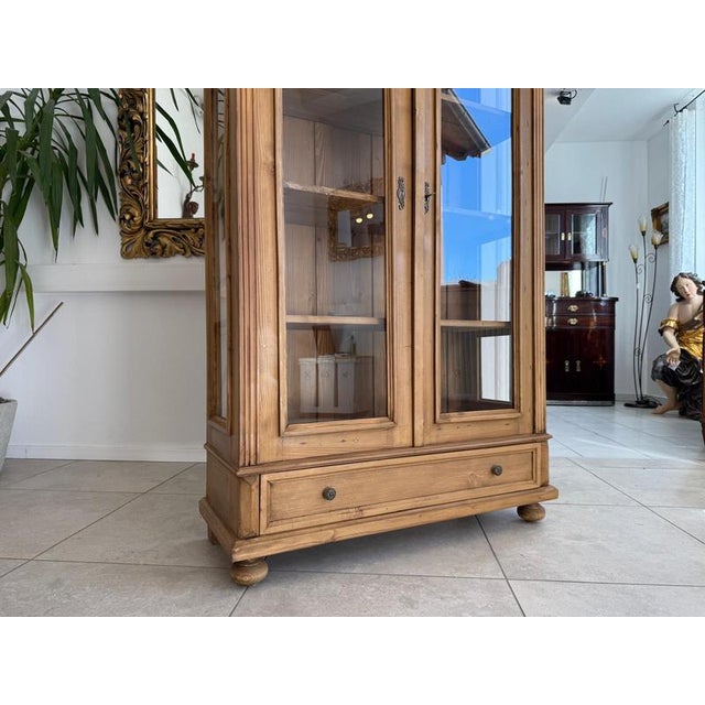 Rustic Farmhouse Display Cabinet For Sale - Image 16 of 18