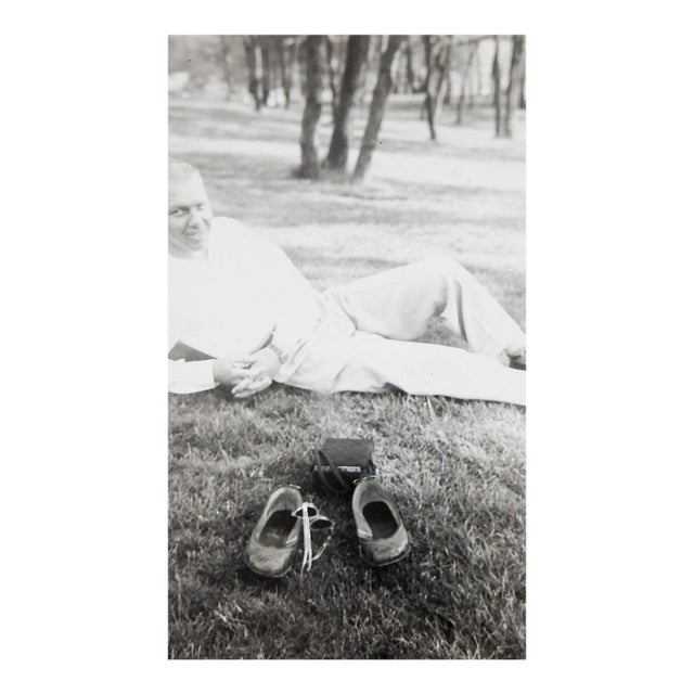 Mid 20th Century Vernacular Quirky Girlfriend Gone Snapshot Photograph For Sale