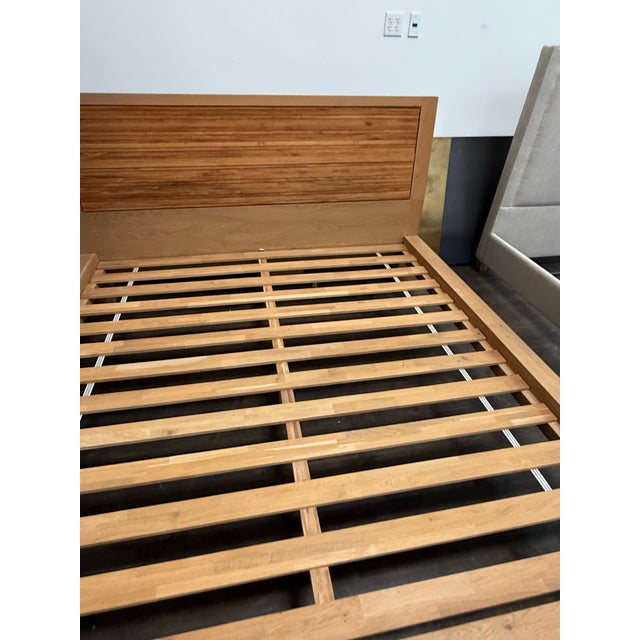 Eastern King Size Crate & Barrel Sierra Bed Frame For Sale In San Francisco - Image 6 of 12