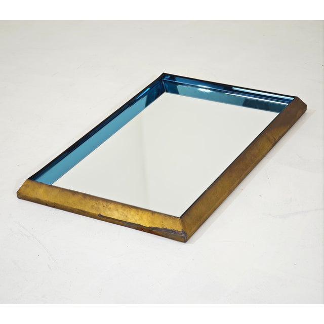 Mirror Mod 2172A in Brass and Colored Glass by Max Ingrand for Fontana Arte, 1960 For Sale - Image 11 of 18