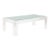 Charles Hollis Jones 1970s Glass Top Lucite Base Coffee Table For Sale
