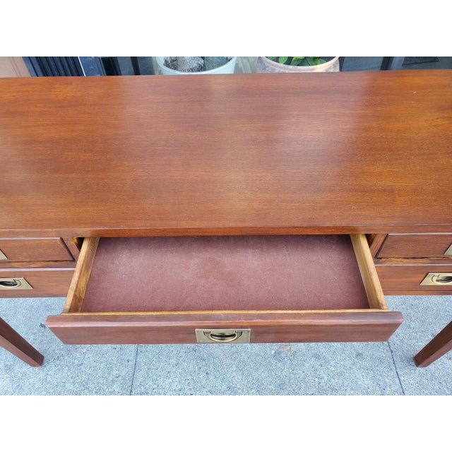 1950s Vintage Campaign Desk For Sale - Image 5 of 10