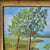 Brown Vintage Original Acrylic Framed Still Life Painting Landscape Serene Yucca Trees River For Sale - Image 8 of 18