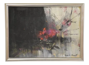 Original Mid Century Oil on Canvas by Rita Frost