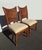 French Pair of Lexington Tommy Bahama Bamboo Rattan Side Chairs For Sale - Image 3 of 18
