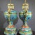 Late 20th Century Pair of Gilt Bronze Cloisonné Enamel Palace Lantern Incense Burners For Sale - Image 10 of 10