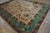 Early 20th Century 1920s Ivory Green Floral Modern Antique Chinese Art Deco Rug 9'2" X 11'7" Handknotted Wool Carpet For Sale - Image 5 of 15