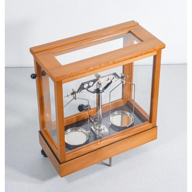 Pharmacy Scale in Wooden Case For Sale - Image 13 of 18
