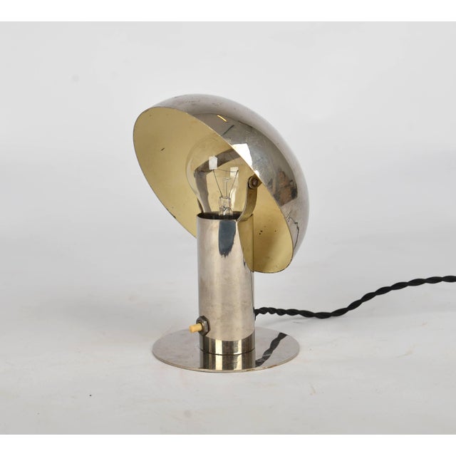 Bauhaus Functionalist Nickel-Plated Desk Lamp, 1930s For Sale - Image 9 of 9