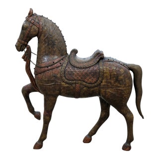 Large Copper & Brass Clad Horse For Sale