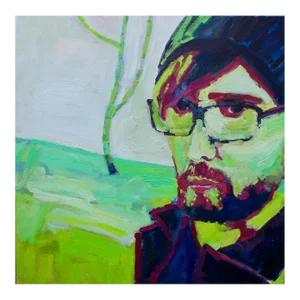 Modern Portraiture, Vibrant Pop Art Portrait in Oil