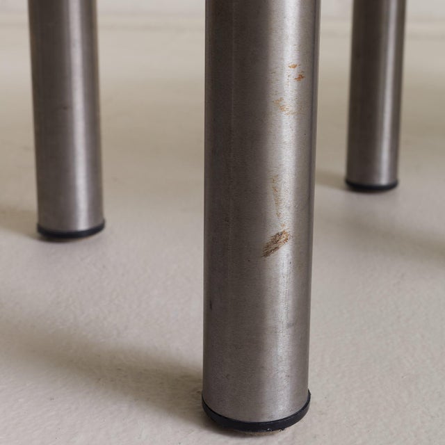 Italian Made Table with Verde Green Marble, 1970s For Sale In Chicago - Image 6 of 8