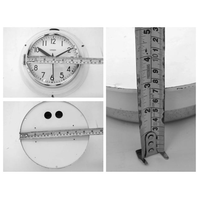 1990s Nautical Ship Industrial Retro Clock, Made in Japan For Sale - Image 5 of 5