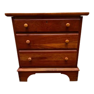 Mid 20th Century Vintage Lexington Furniture Solid Cherry Nightstand-Bachelor’s Chest. Us Made