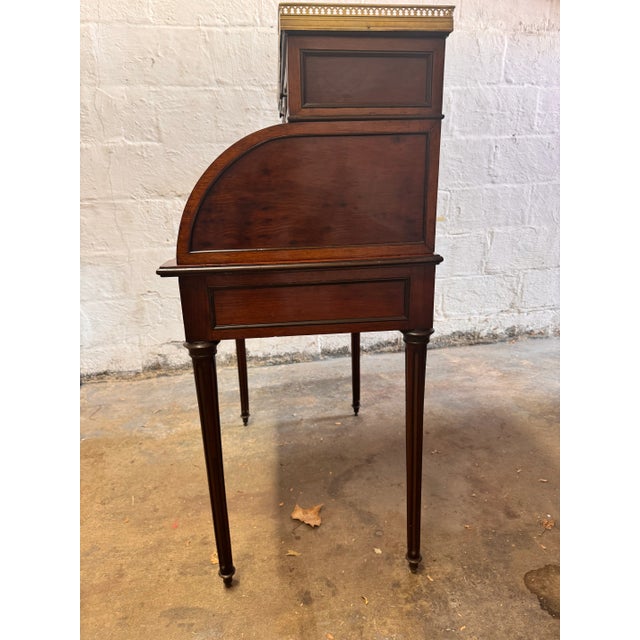 French French Louis XVI Style Roll Top Desk For Sale - Image 3 of 18