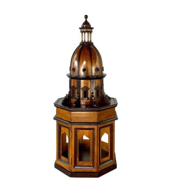 Italian Renaissance Style Wooden Architectural Model of Domed Church For Sale - Image 13 of 15