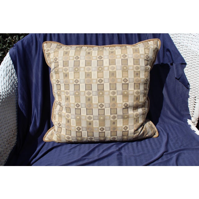 Modern Mid-Century Down Filled Pillow For Sale - Image 3 of 3