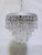 Vintage Crystal Upside Down Waterfall Chandelier With Ornate Silver-Tone Rim For Sale - Image 10 of 10