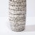 Mid-Century Modernist White and Earth Toned Horizontally Striated Ceramic Vase For Sale In New York - Image 6 of 13