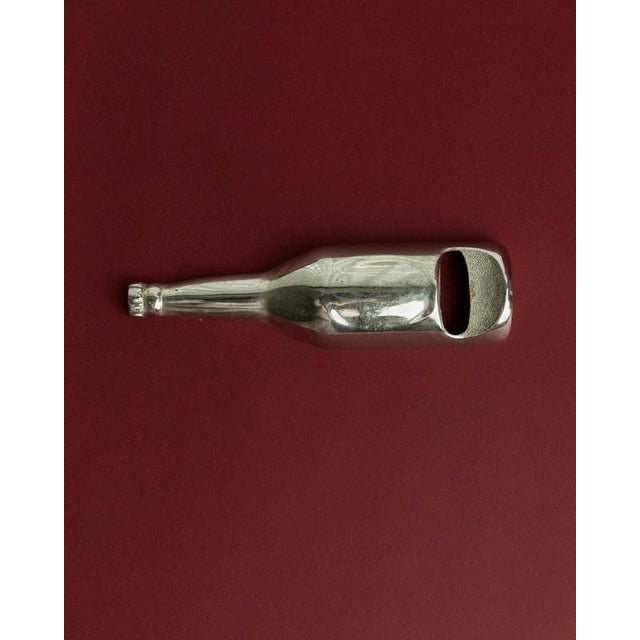 Vintage Silver-Plated Bottle Opener, 1970s For Sale - Image 4 of 11