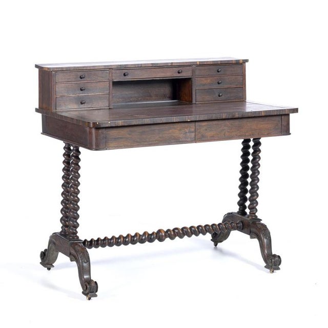 Desk in Fine Wood, 19th Century For Sale - Image 6 of 6