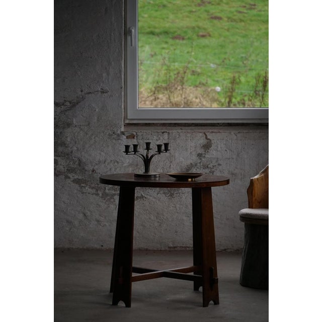 Danish Modern Sculptural Oak Side or Console Table, 1940s For Sale - Image 12 of 18