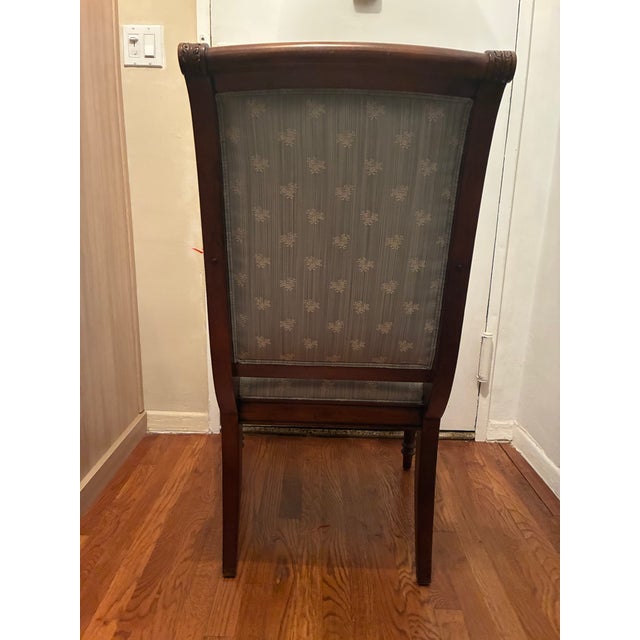 Brown Ethan Allen Classic Dining Chairs For Sale - Image 8 of 11