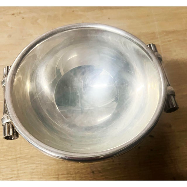Metal Rare Silverplate Art Deco Napier Bowl For Sale - Image 7 of 7