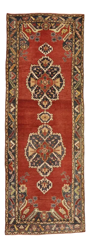 Vintage Turkish Oushak Runner - 04’03 X 11’09