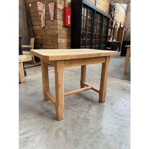 Wood Rustic Table in Oak For Sale - Image 7 of 7