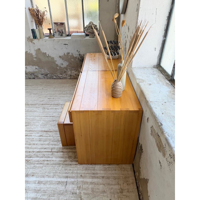 Savoie Desk, Chest of Drawers and Stool in Pine from Maison Regain, 1970s, Set of 4 For Sale - Image 6 of 18