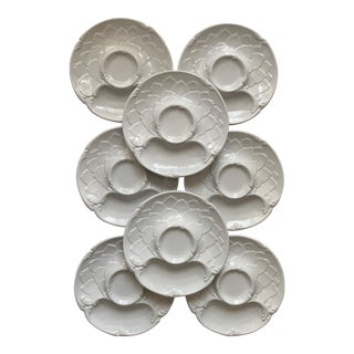 Classic Porcelain Artichoke Plates-Set 8 For Sale