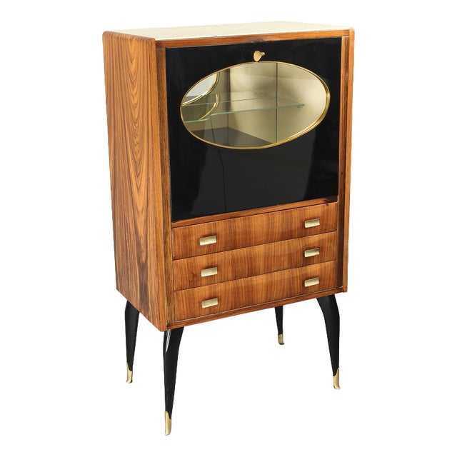 Mid-Century Italian Bar Cabinet, 1950s For Sale