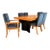 1970s Modernist Extension Burl Dining Set by Milo Baughman for Thayer Coggin For Sale