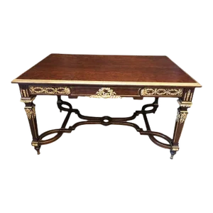 Louis XVI Style Gilt Bronze Mounted Center Table by Paul Sormani