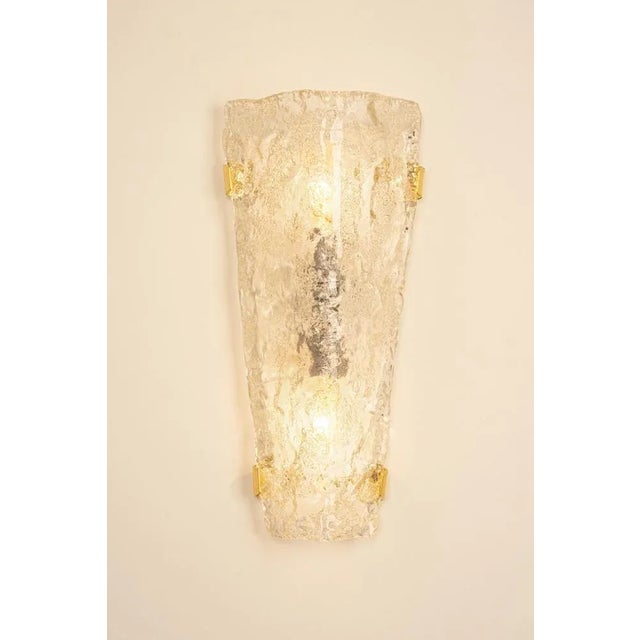 Large Vanity Angular Murano Glass Sconces by Hillebrand for Hillebrand Leuchten, Germany, 1960s, Set of 3 For Sale - Image 6 of 13