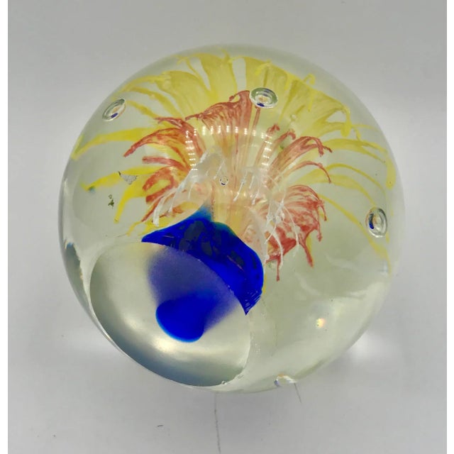 Murano Vintage Mid-Century Modern Murano Attributed Paper Weight For Sale - Image 4 of 4