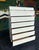 Postmod Cream & Gold Tallboy For Sale - Image 4 of 11