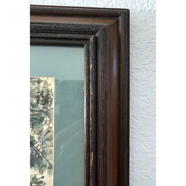Framed Watercolor on Paper Turkish Brick House by Nimetullah Gerasim For Sale - Image 9 of 12