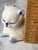 Set of 2, 1980s Ceramic Blue and White Cat For Sale - Image 10 of 13