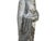 Chinese Weathered Black Gray Patina Stone Standing Monk Luohan Arhat Statue For Sale - Image 10 of 12