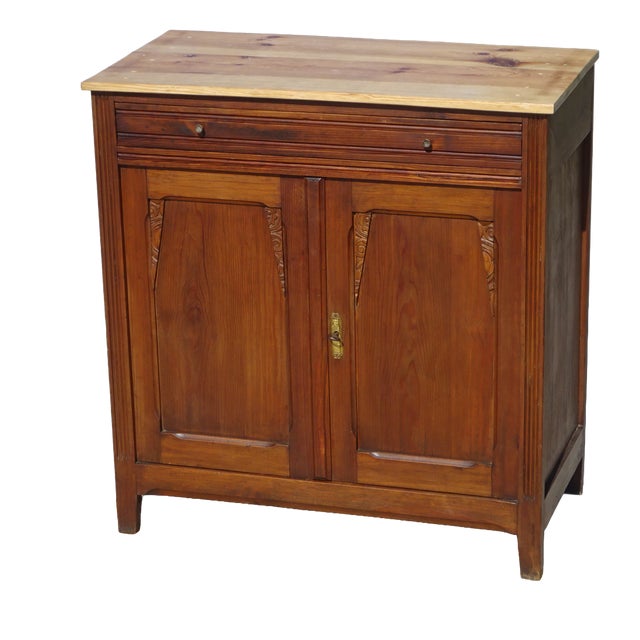 Small Art Deco Oak and Pine Buffet, 1930s For Sale