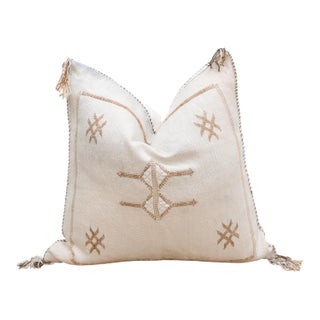 Wadi Whisper Silk Rug Pillow For Sale